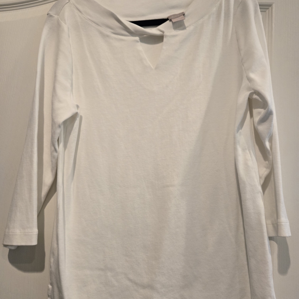 Chico's Elegant white  Long Sleeve Top